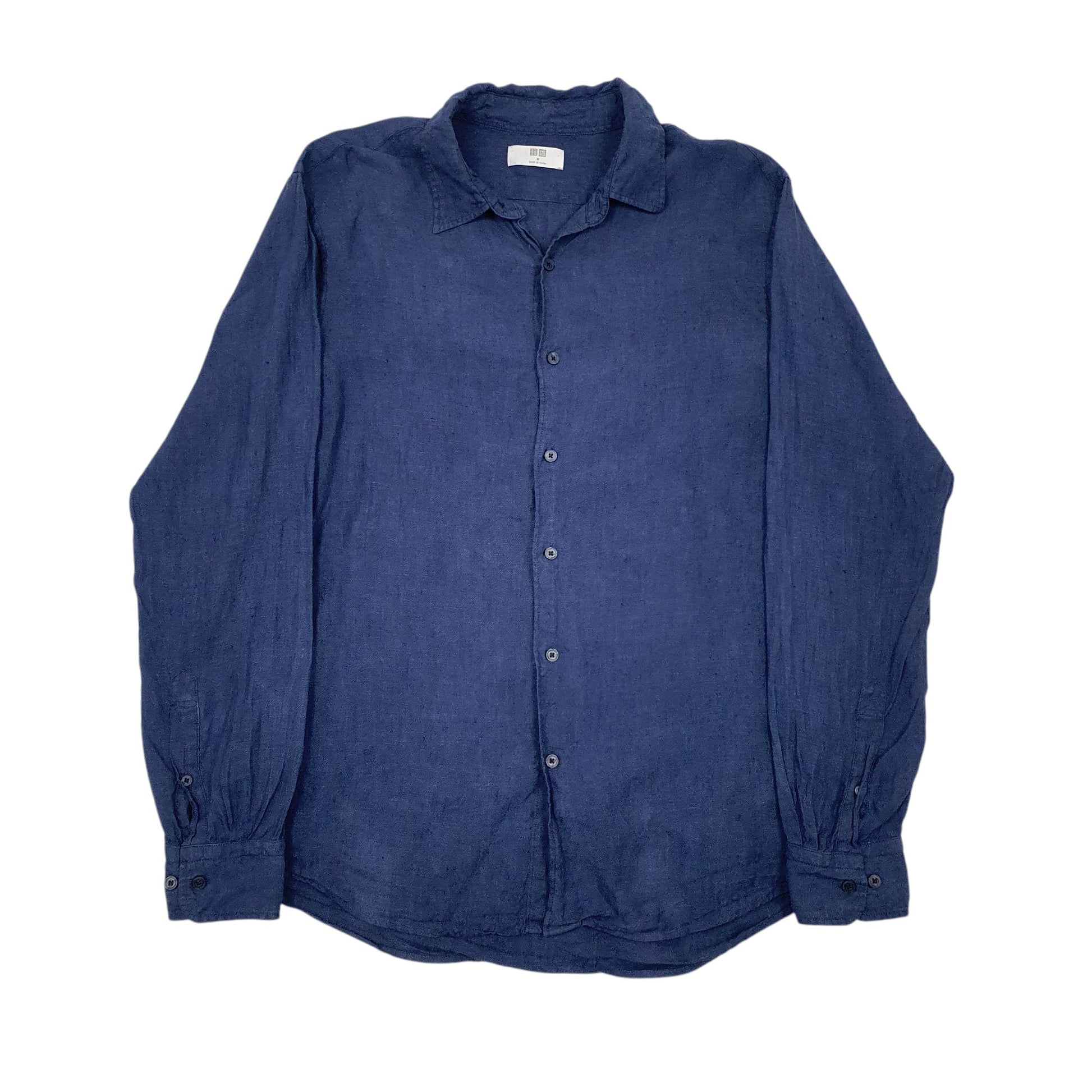 Mens Navy Uniqlo  Long Sleeve Shirt
