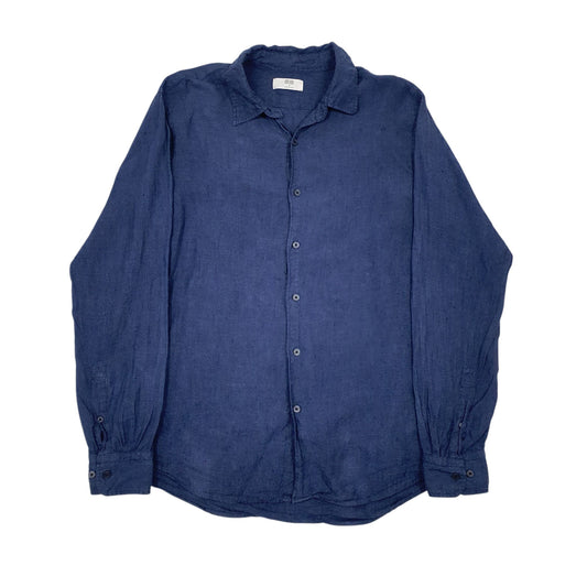 Mens Navy Uniqlo  Long Sleeve Shirt