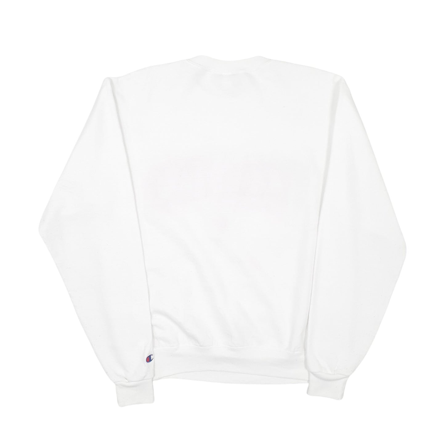 Mens White Champion Texas Tech Crewneck Jumper