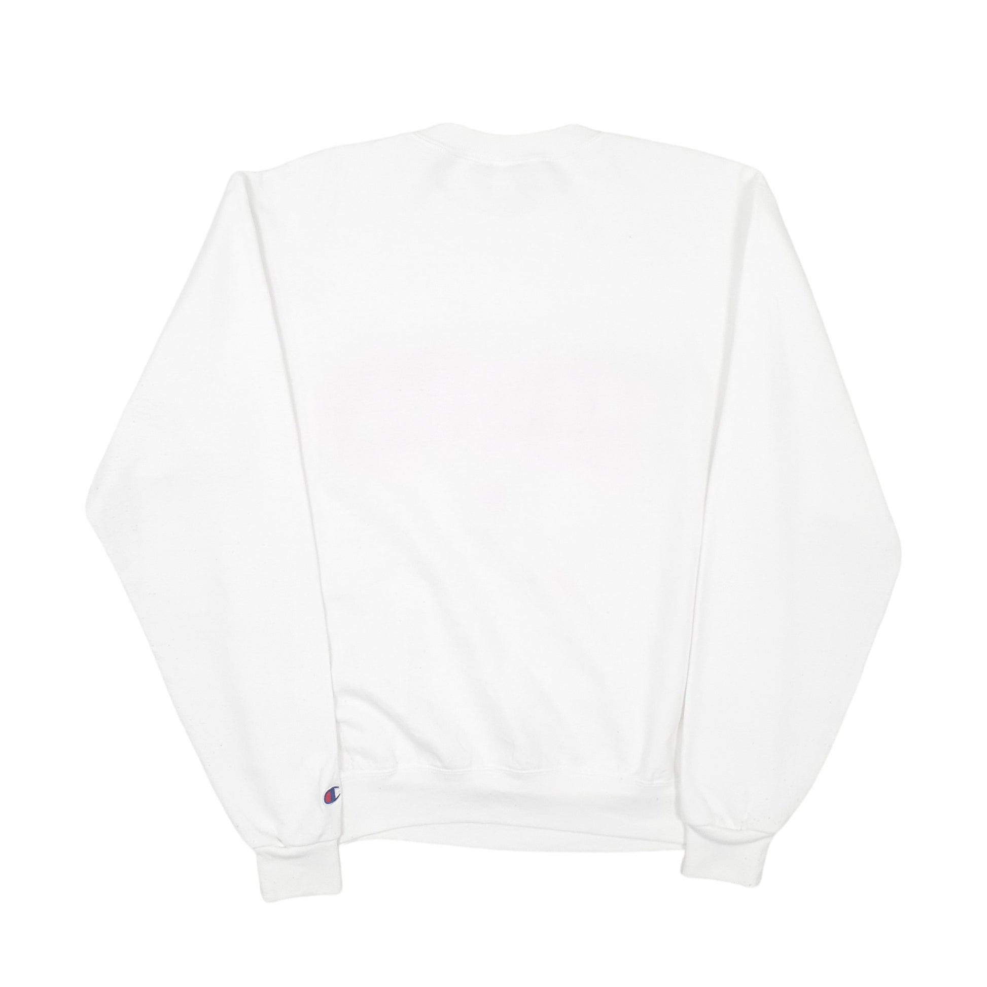 Mens White Champion Texas Tech Crewneck Jumper