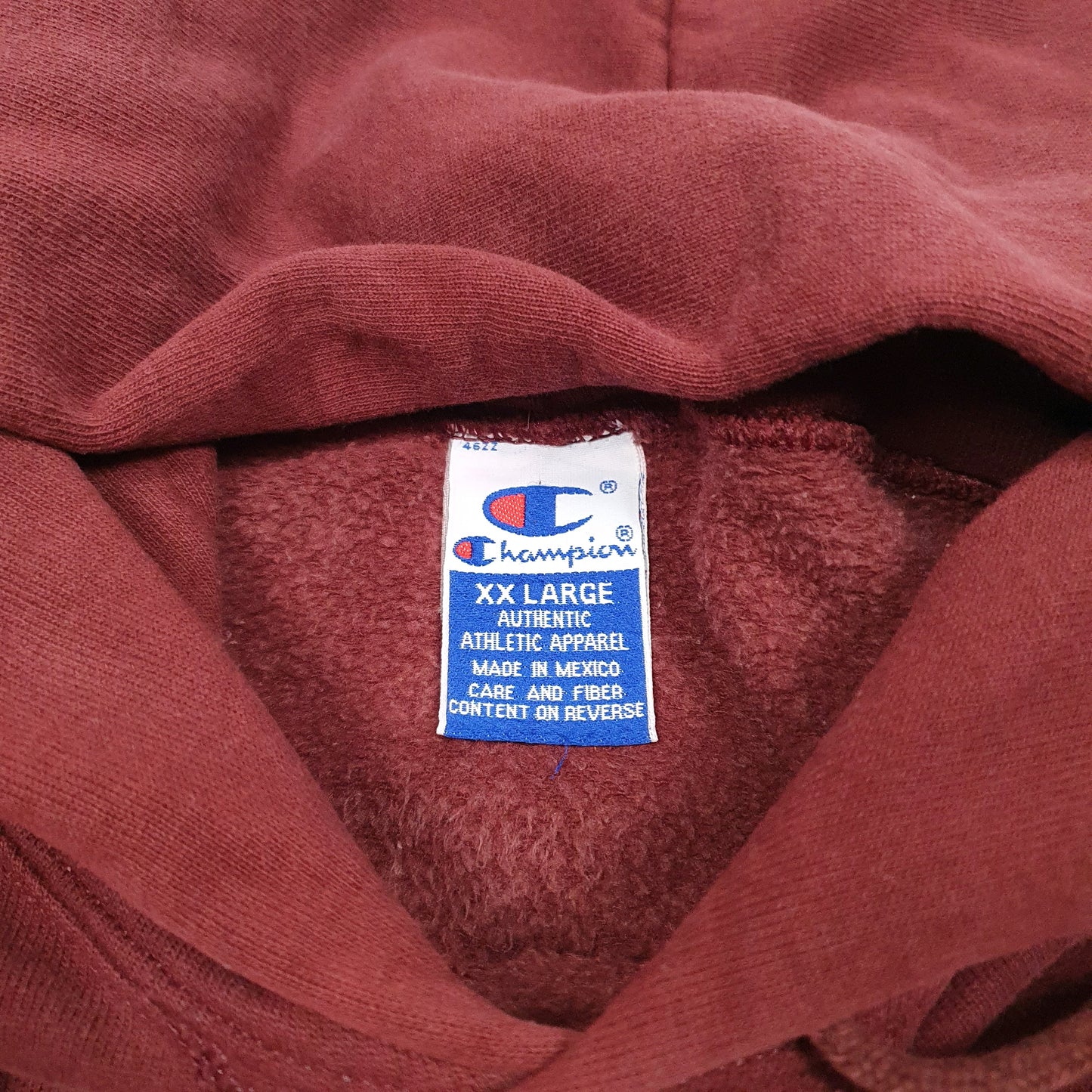 Mens Burgundy Champion Vintage 90s Harvard University Spellout Ivy League Hoodie Jumper