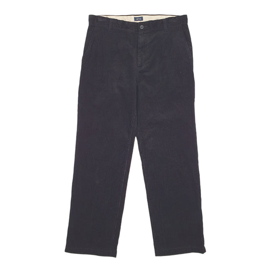 Mens Black Izod Cords Corduroy Trousers