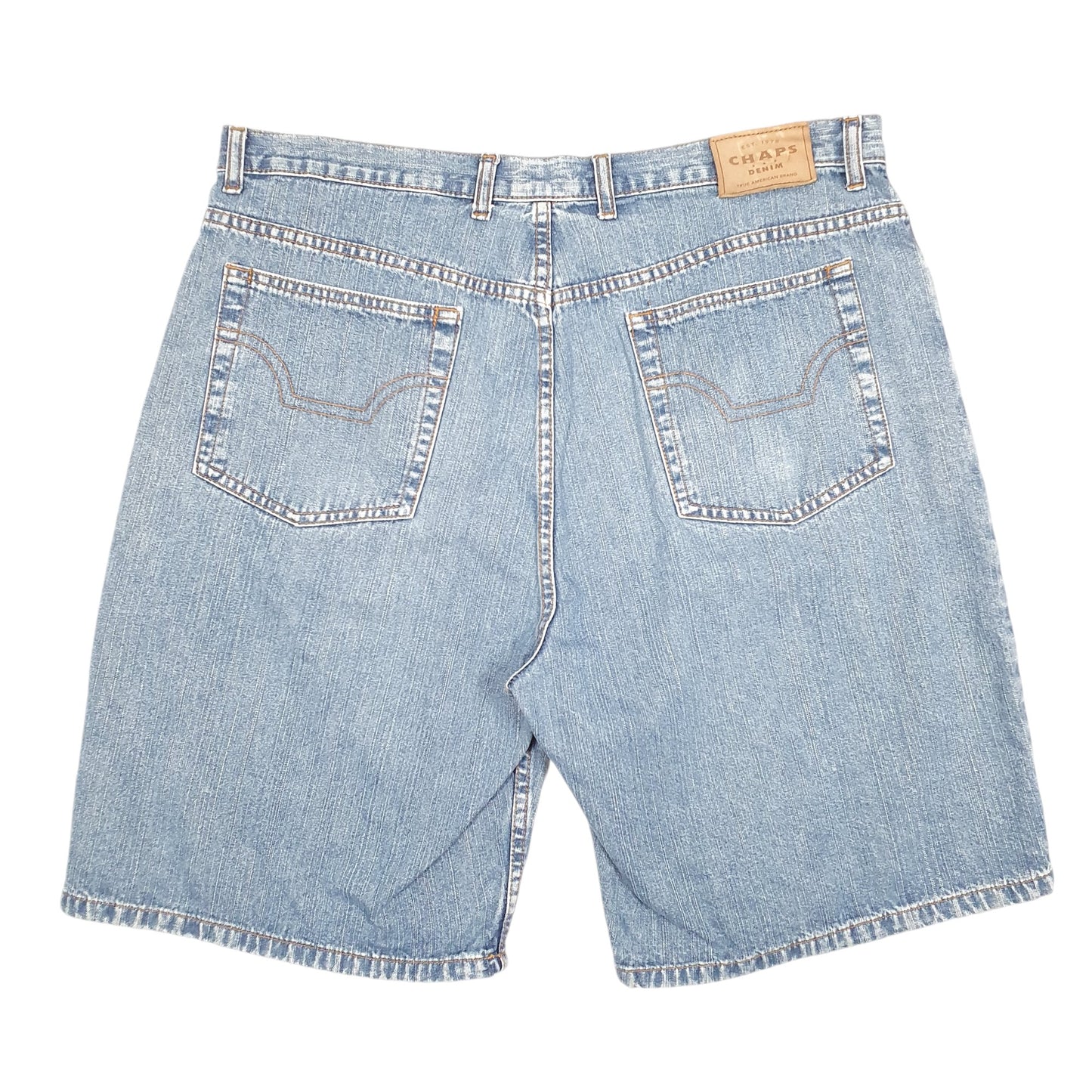 Mens Blue Chaps Baggy Jorts Jean Denim Shorts