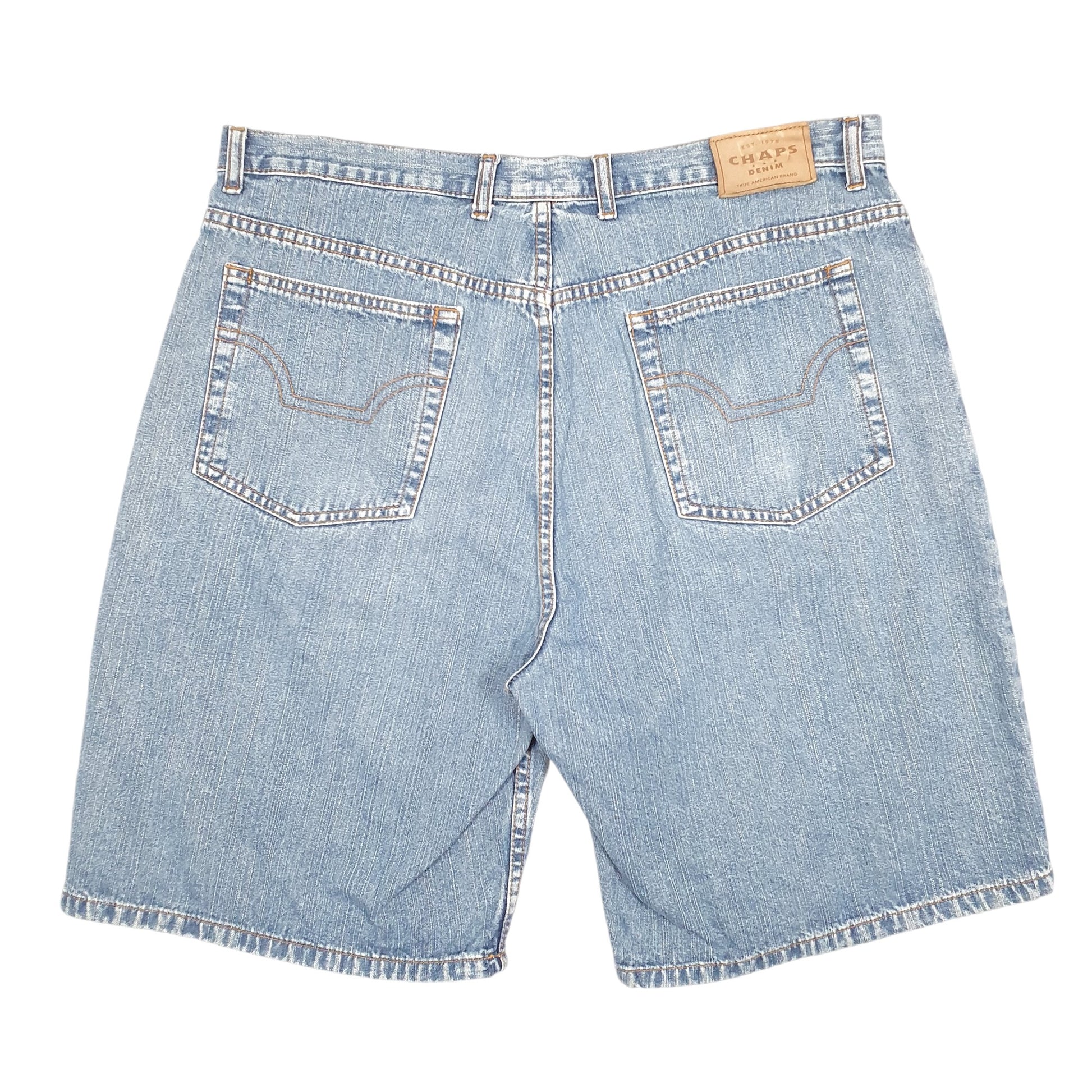 Mens Blue Chaps Baggy Jorts Jean Denim Shorts