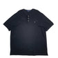 Mens Black Polo Ralph Lauren Featherweight Mesh Button Up Short Sleeve T Shirt