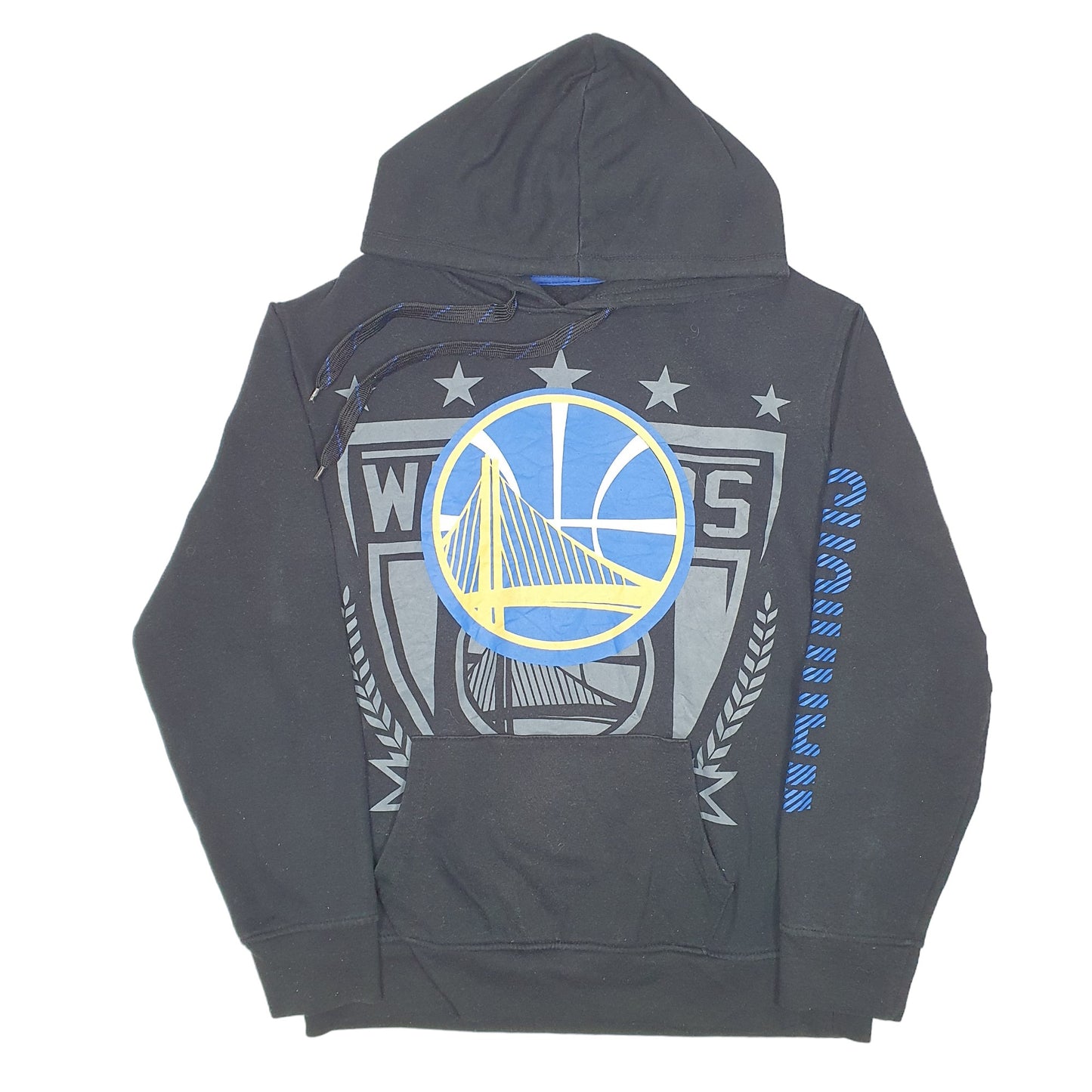Mens Black NBA Golden State Warriors Basketball Hoodie Jumper