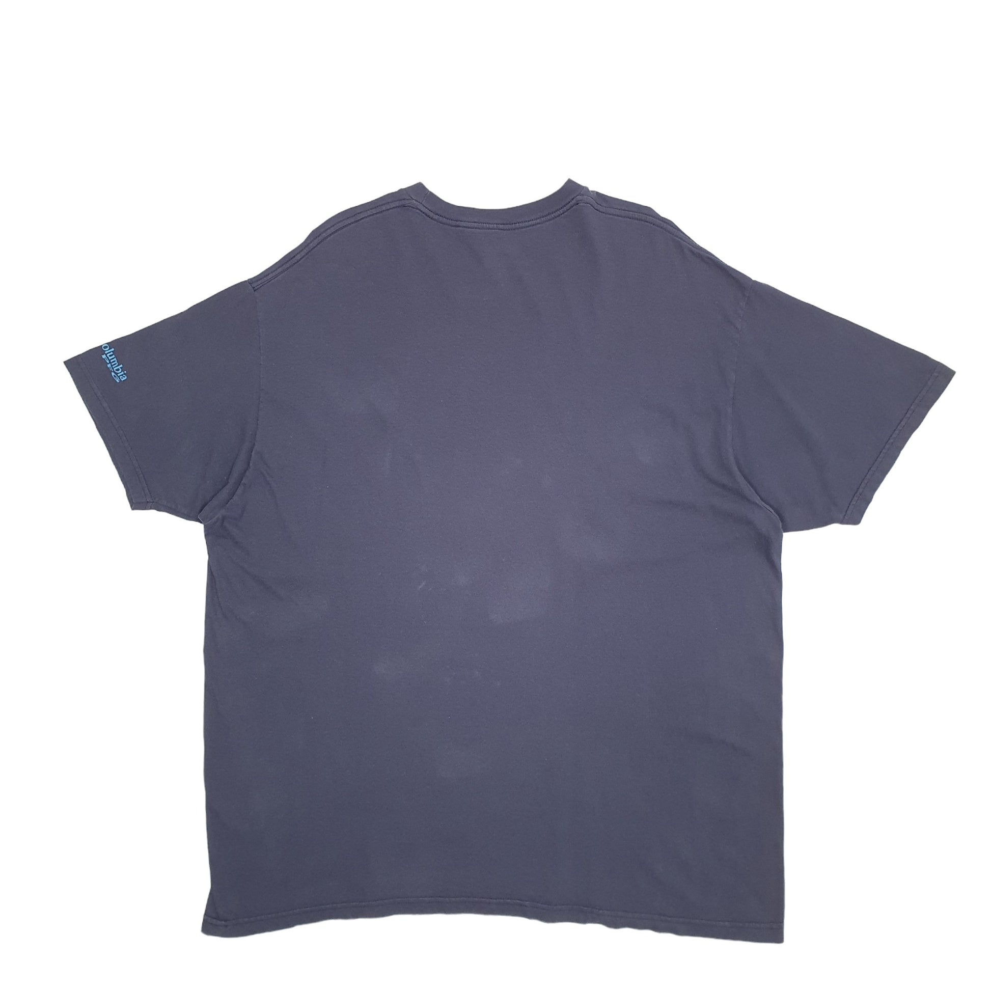 Mens Navy Columbia Sportswear PFG Fishing Short Sleeve T Shirt