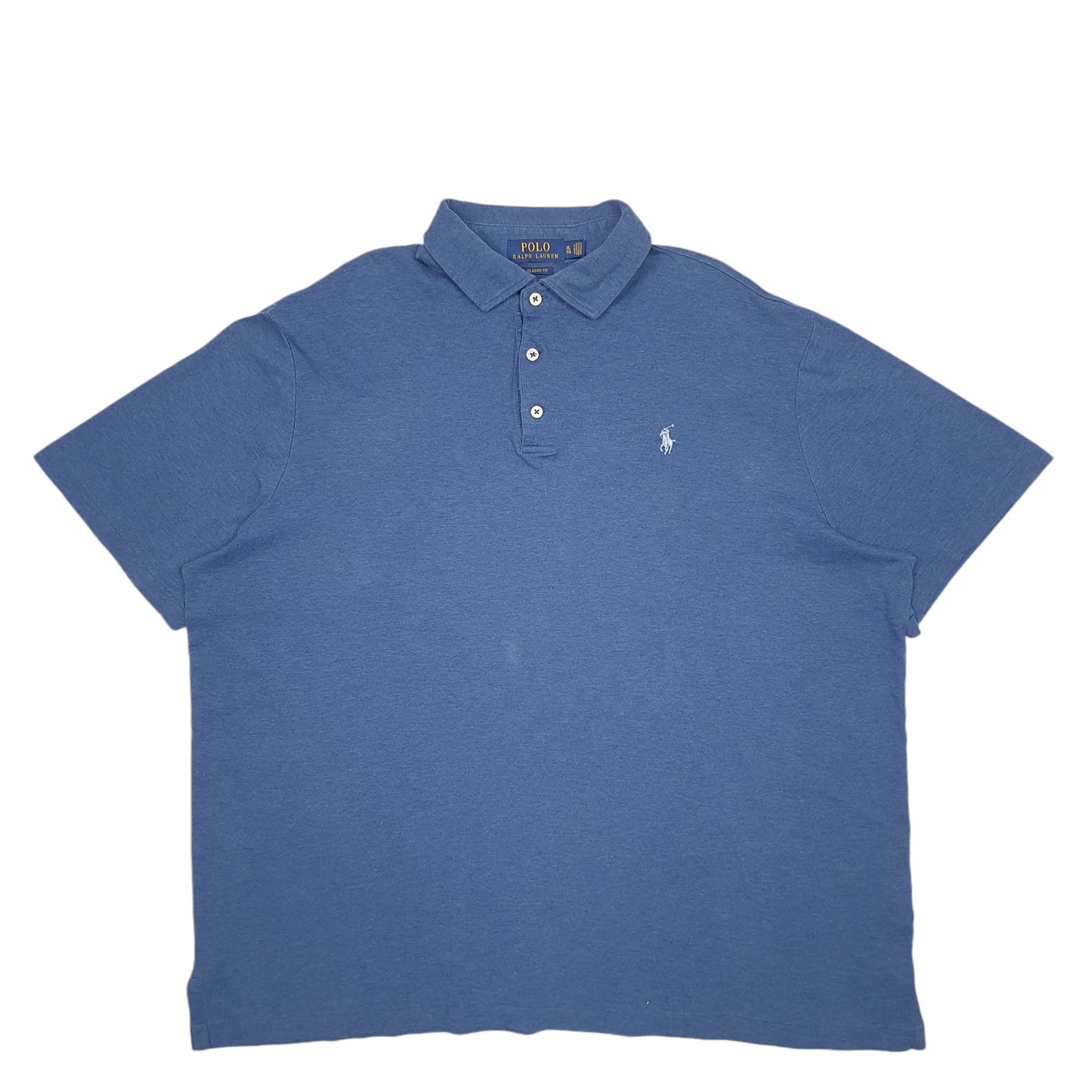 Mens Blue Polo Ralph Lauren Classic Fit Short Sleeve Polo Shirt