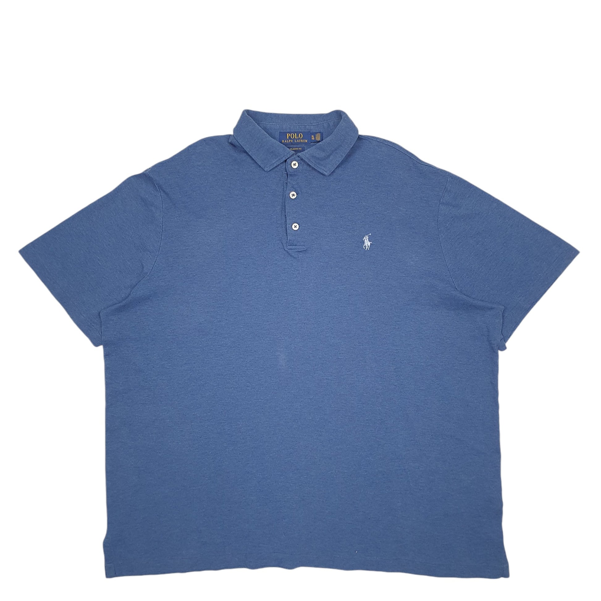 Mens Blue Polo Ralph Lauren Classic Fit Short Sleeve Polo Shirt
