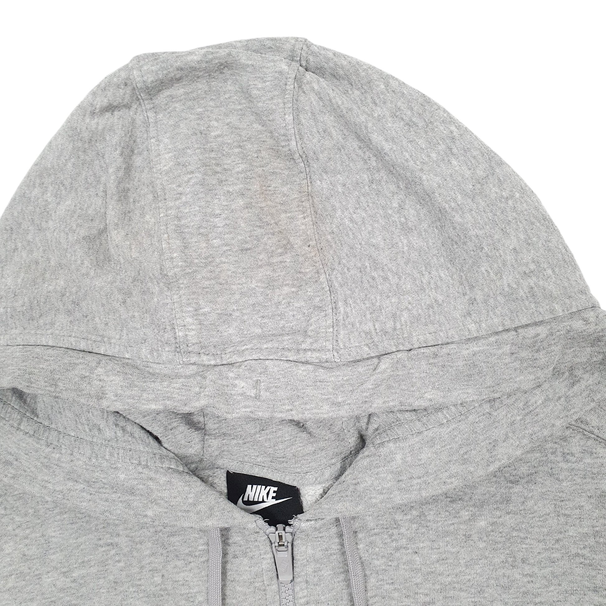 Mens Grey Nike Hoodie Full Zip Jumper
