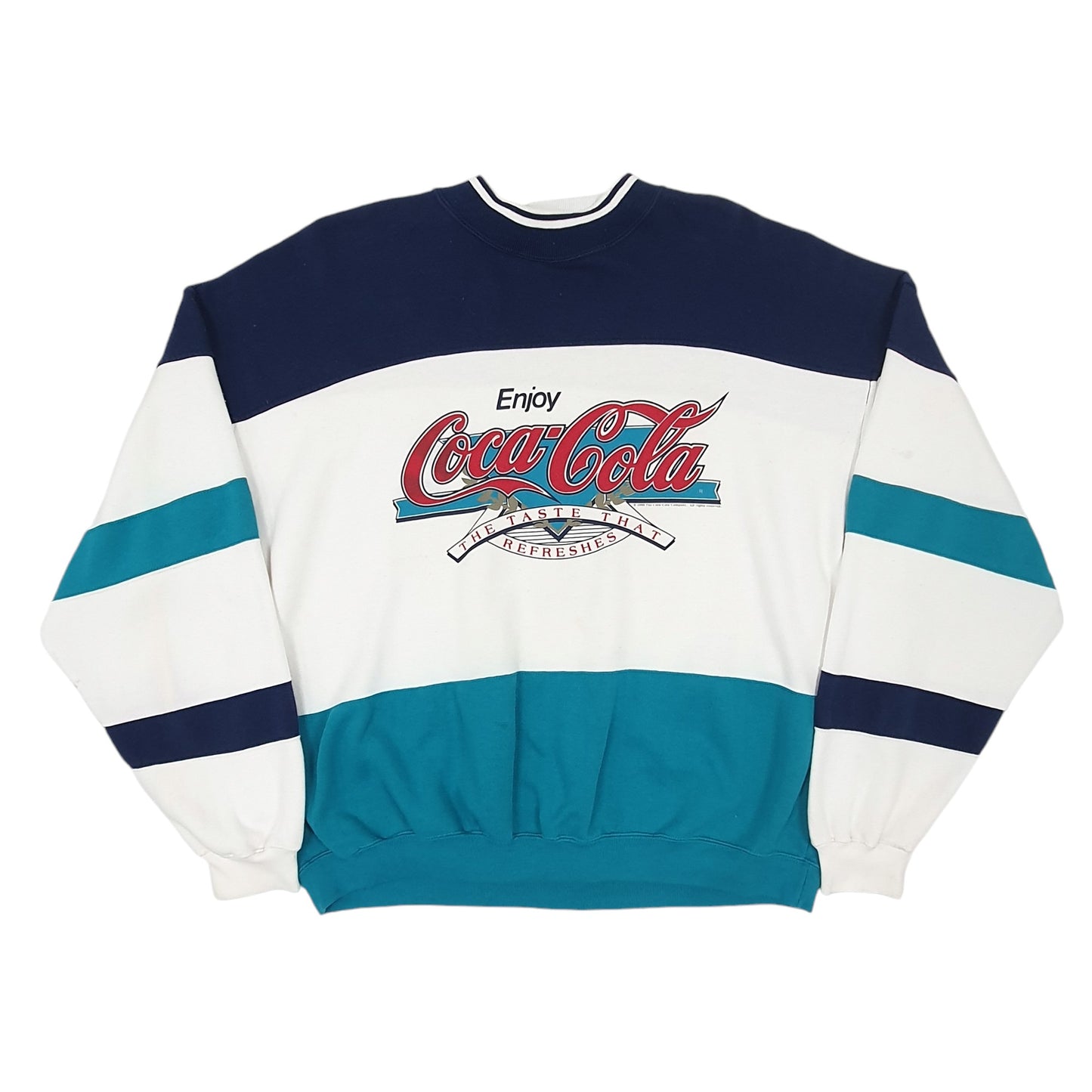 Mens White Gear CocaCola Vintage 90s Crewneck Jumper
