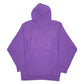 Mens Purple Steve & Barrys Reverse Weave Spellout Vintage Hoodie Jumper