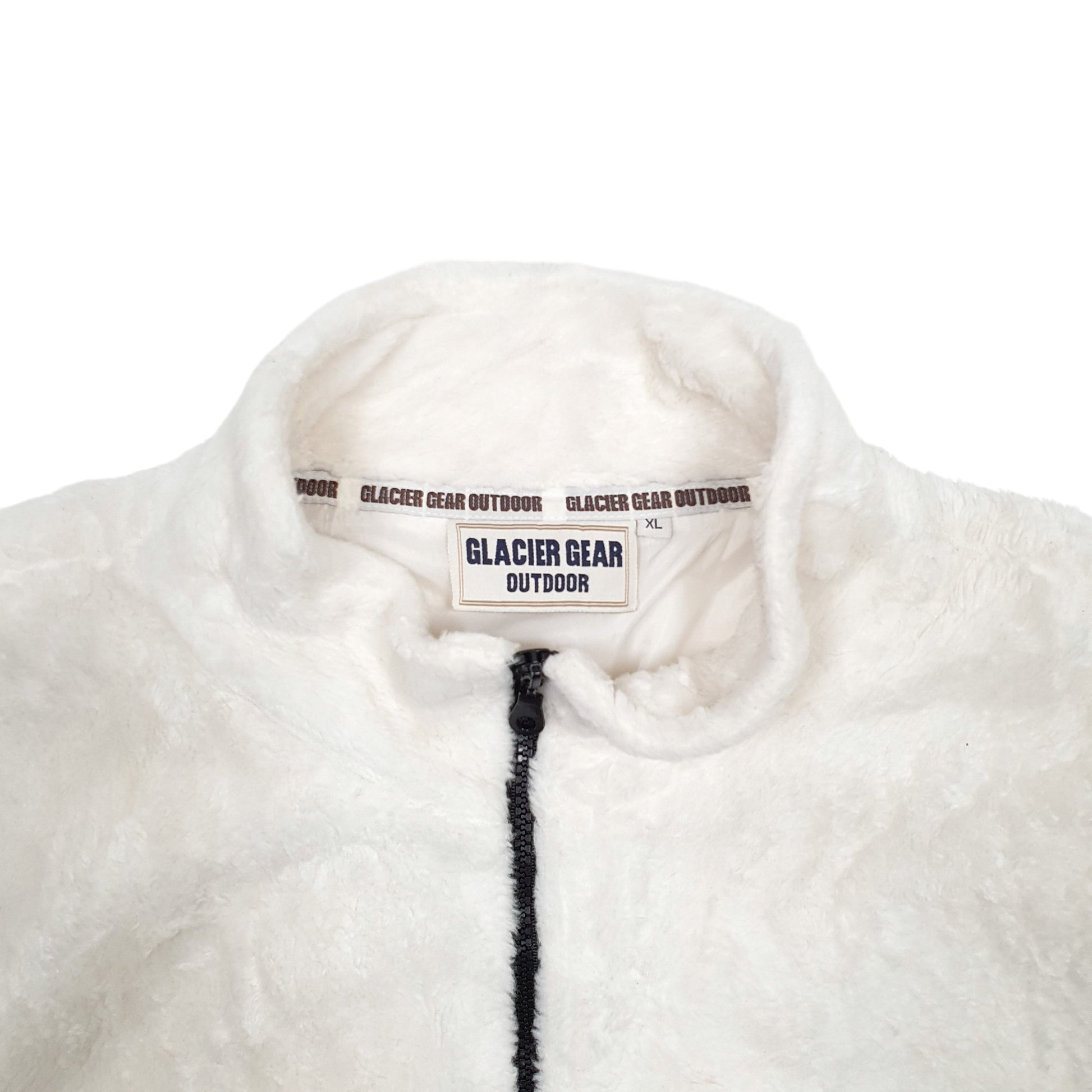 Mens Cream Glacier Gear Outdoor Wolves Full Zip Jumper