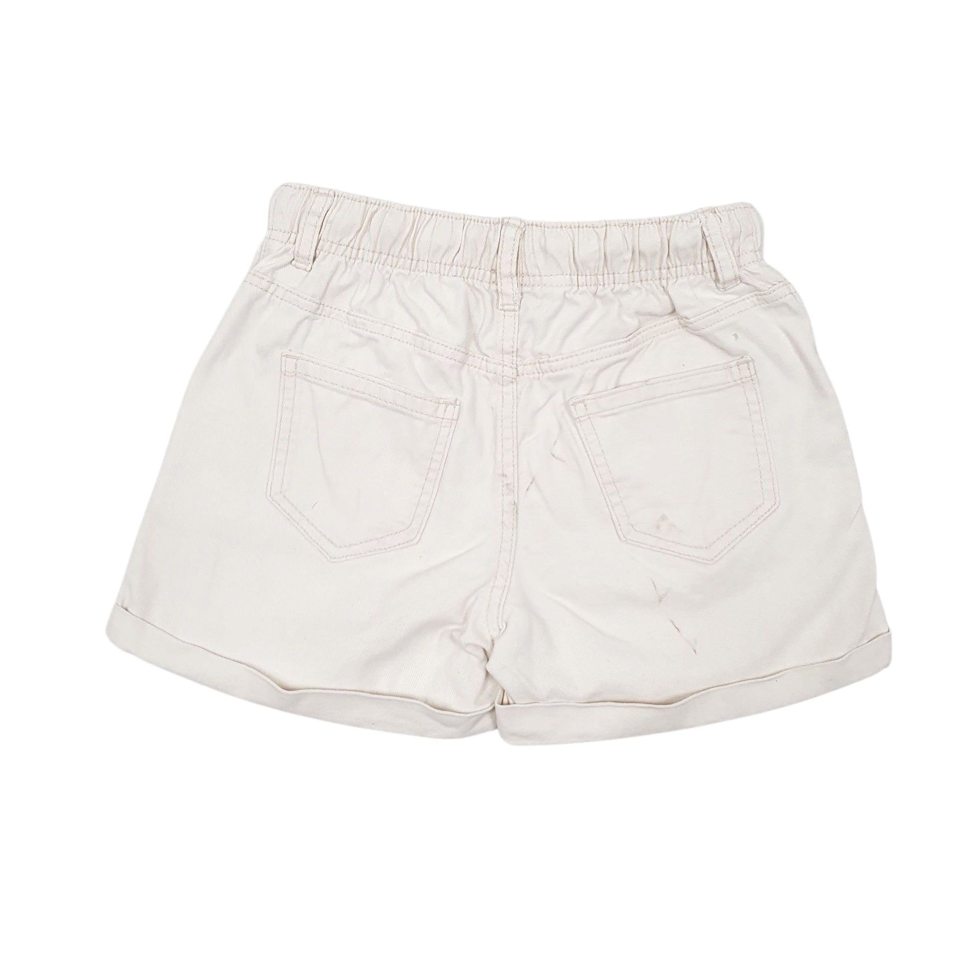 Womens White Destination  Denim Shorts
