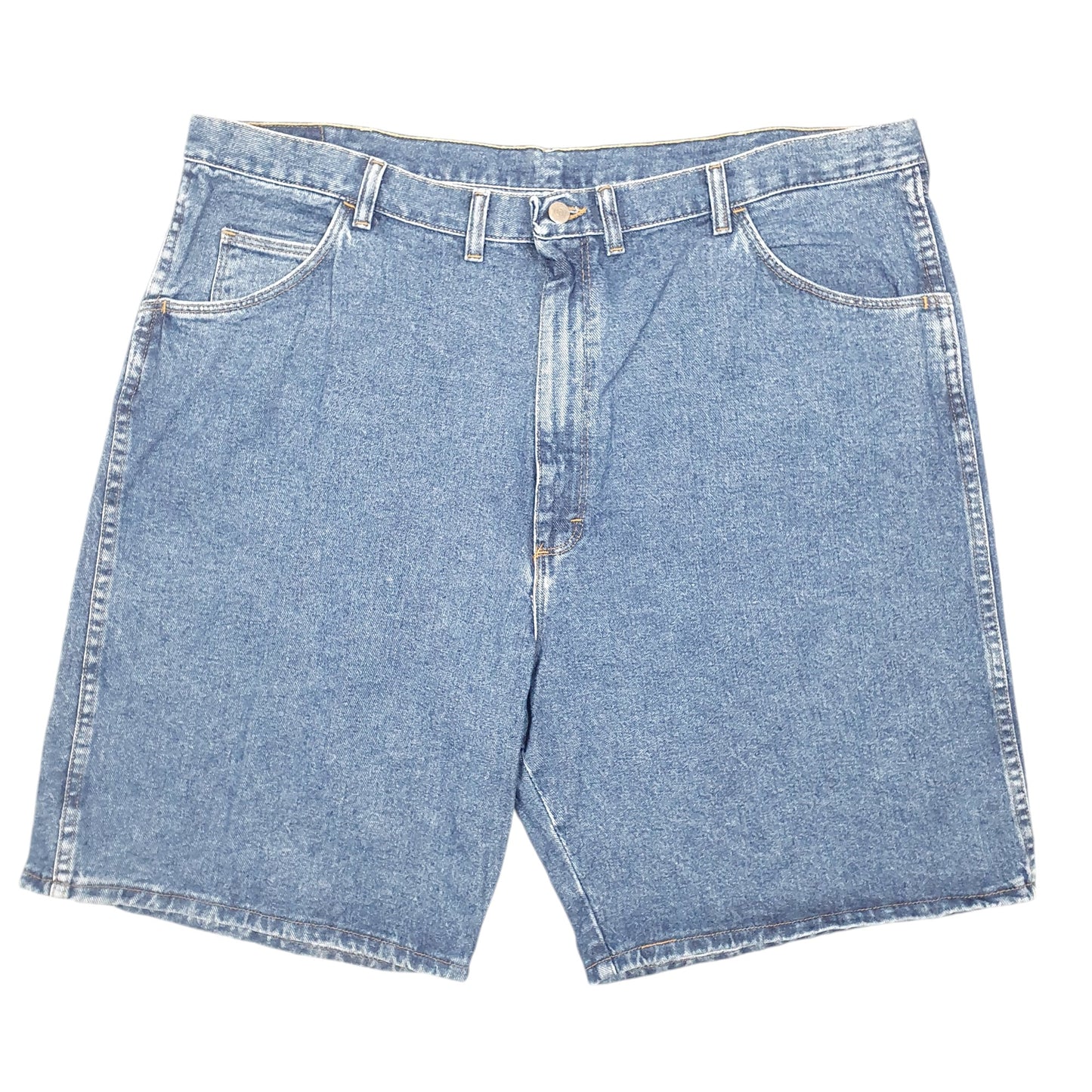 Mens Blue Wrangler Denim Jeans Jorts Regular Denim Shorts