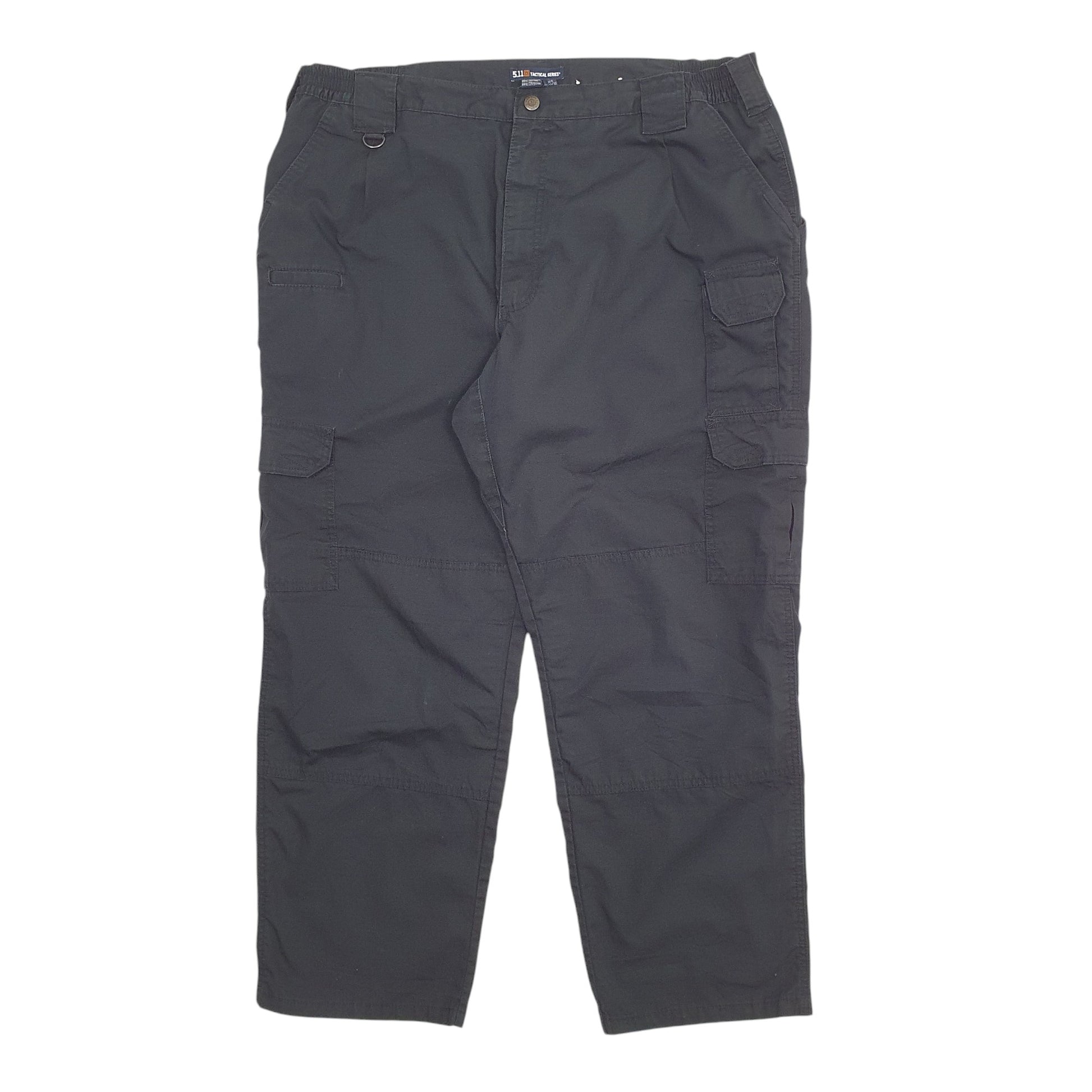 Mens Black 5.11 Tactical Stretch Fit Waist Cargo Trousers