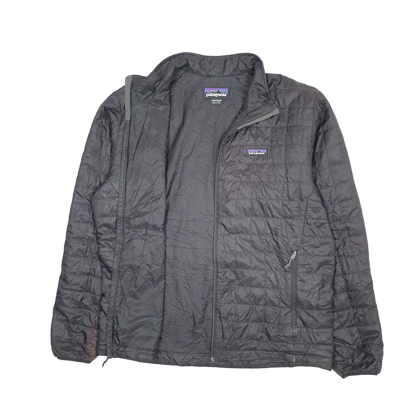 Mens Black Patagonia Nano Puff  Coat