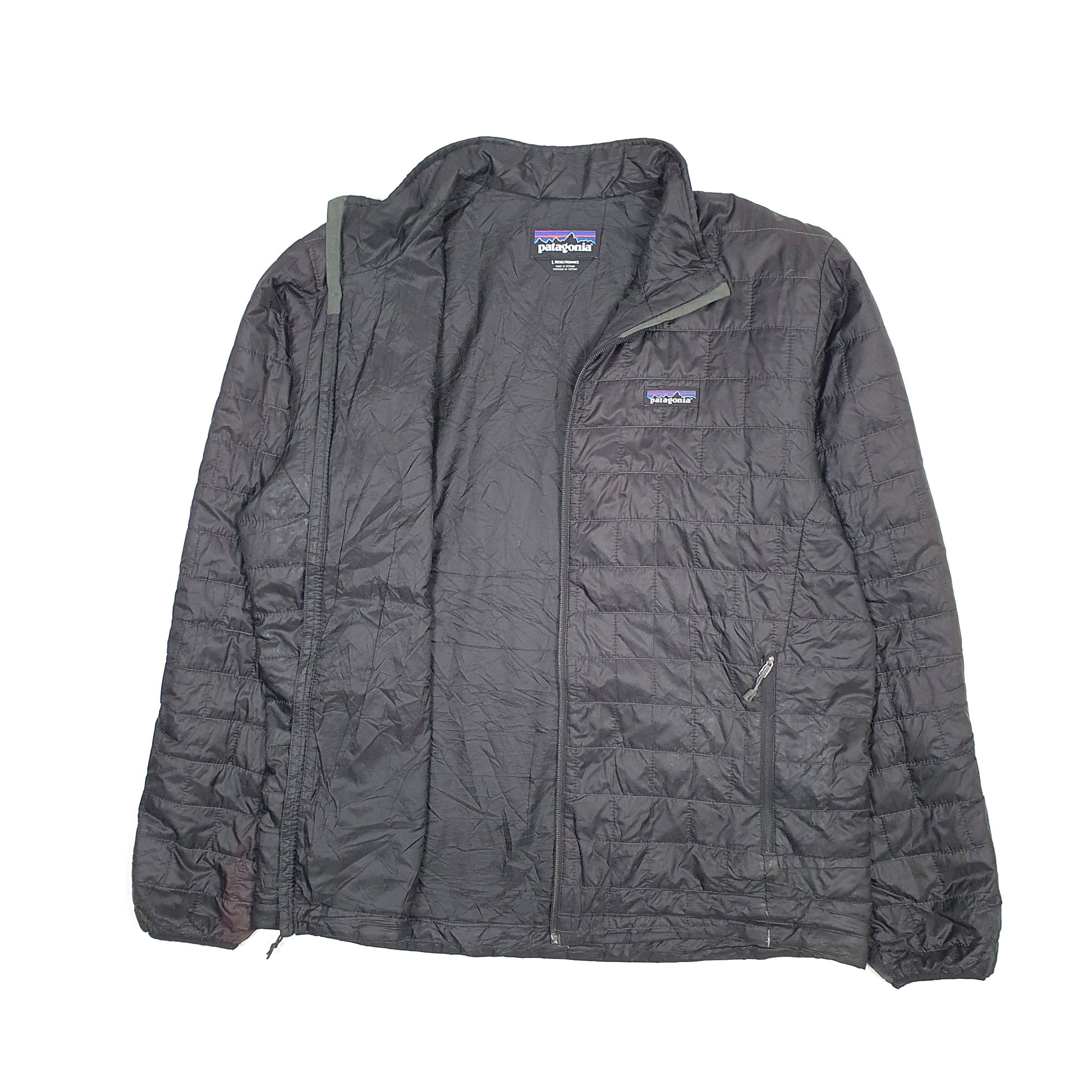 Mens Black Patagonia Nano Puff  Coat