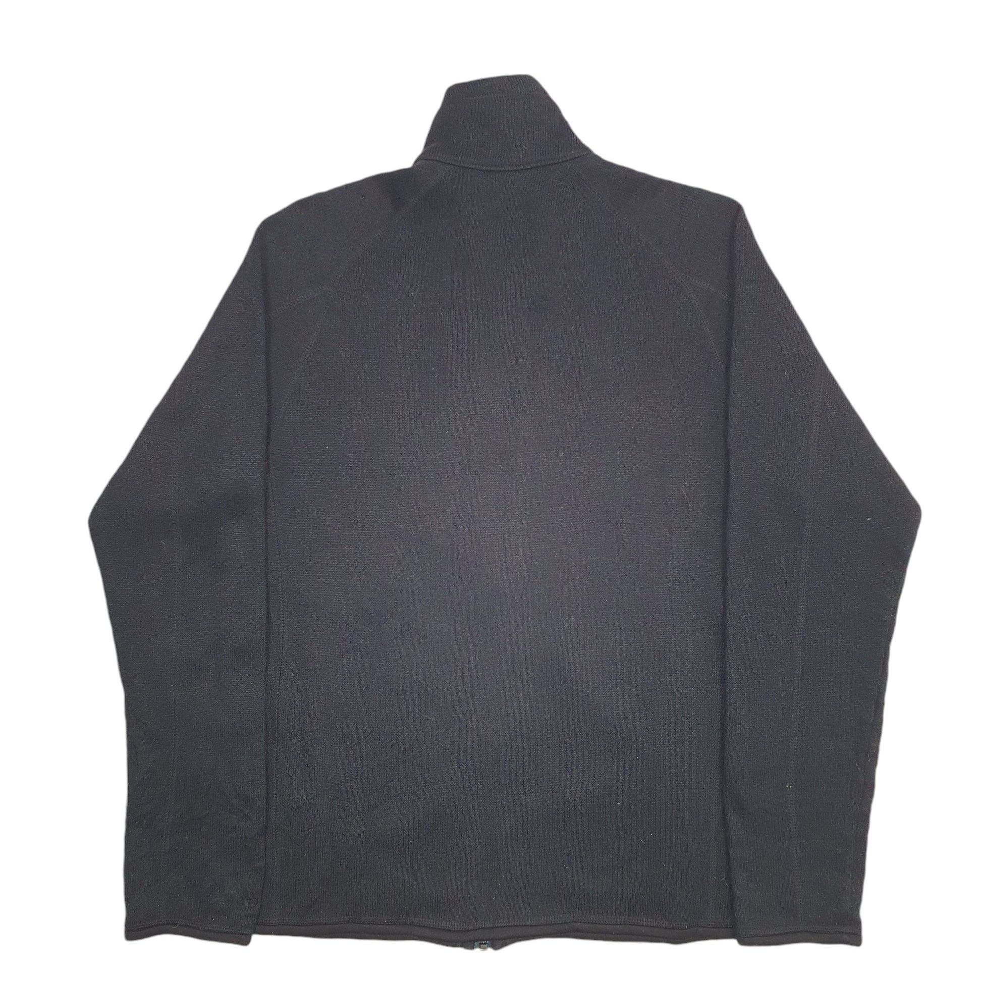 Mens Black Patagonia Dog Rescue Full Zip Jumper