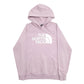 Womens Pink The North Face Spellout Hoodie Jumper