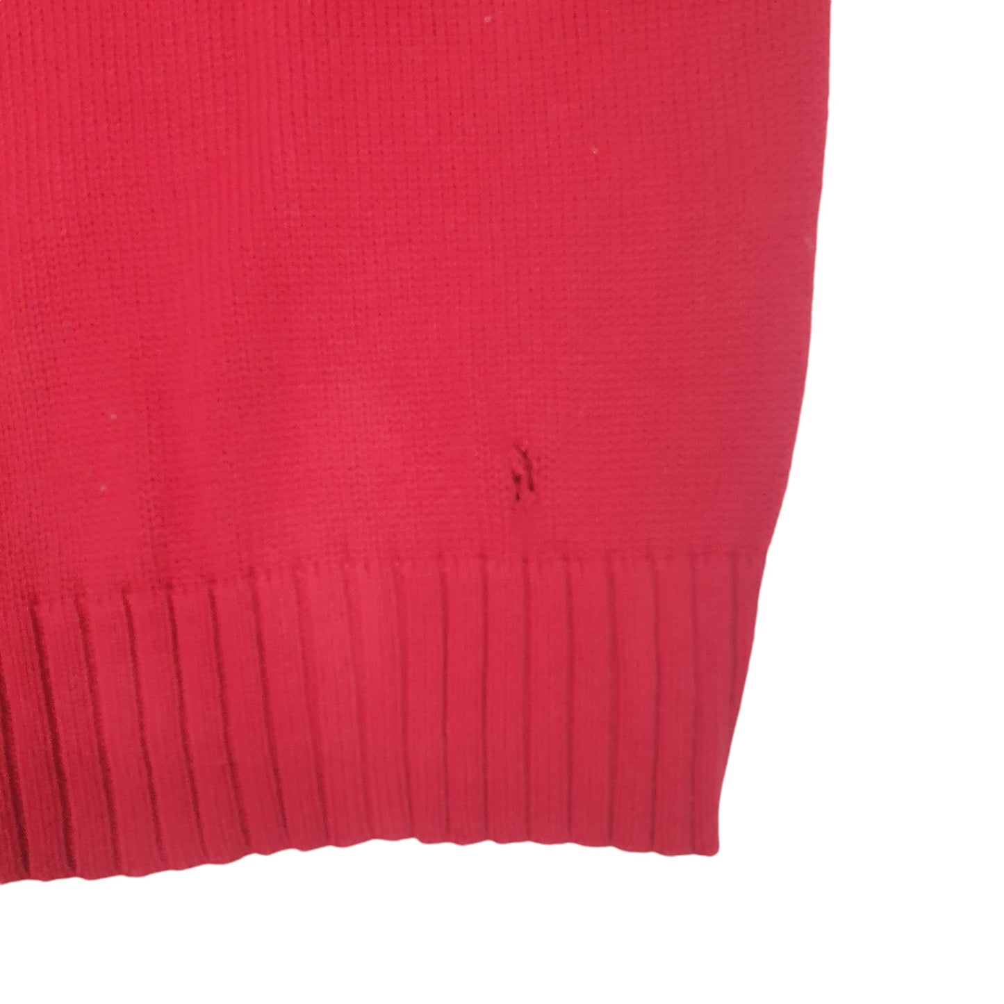 Mens Red Nautica Knitwear Crewneck Jumper