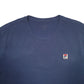 Mens Navy Fila  Short Sleeve T Shirt