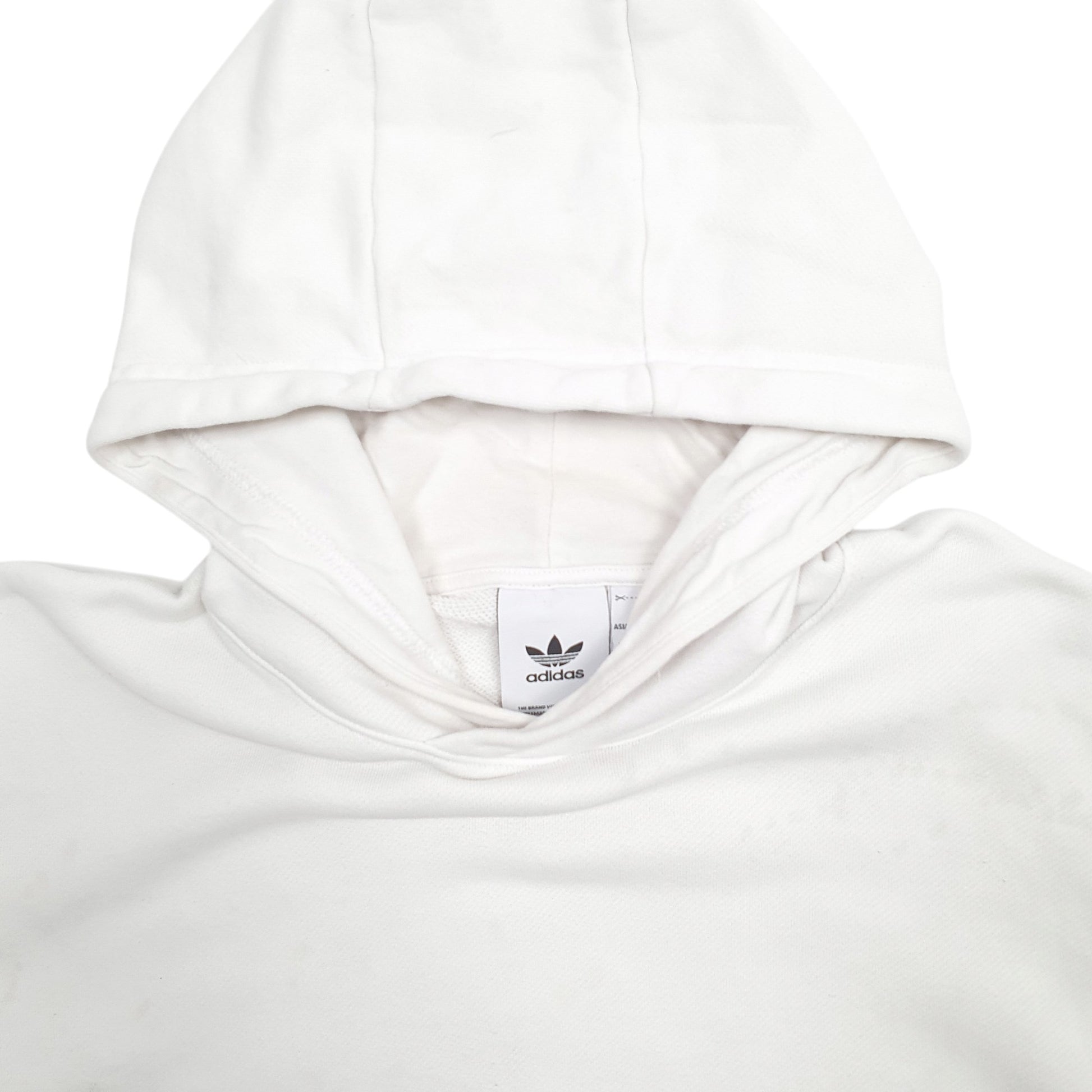 Mens White Adidas  Hoodie Jumper