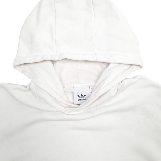 Mens White Adidas  Hoodie Jumper