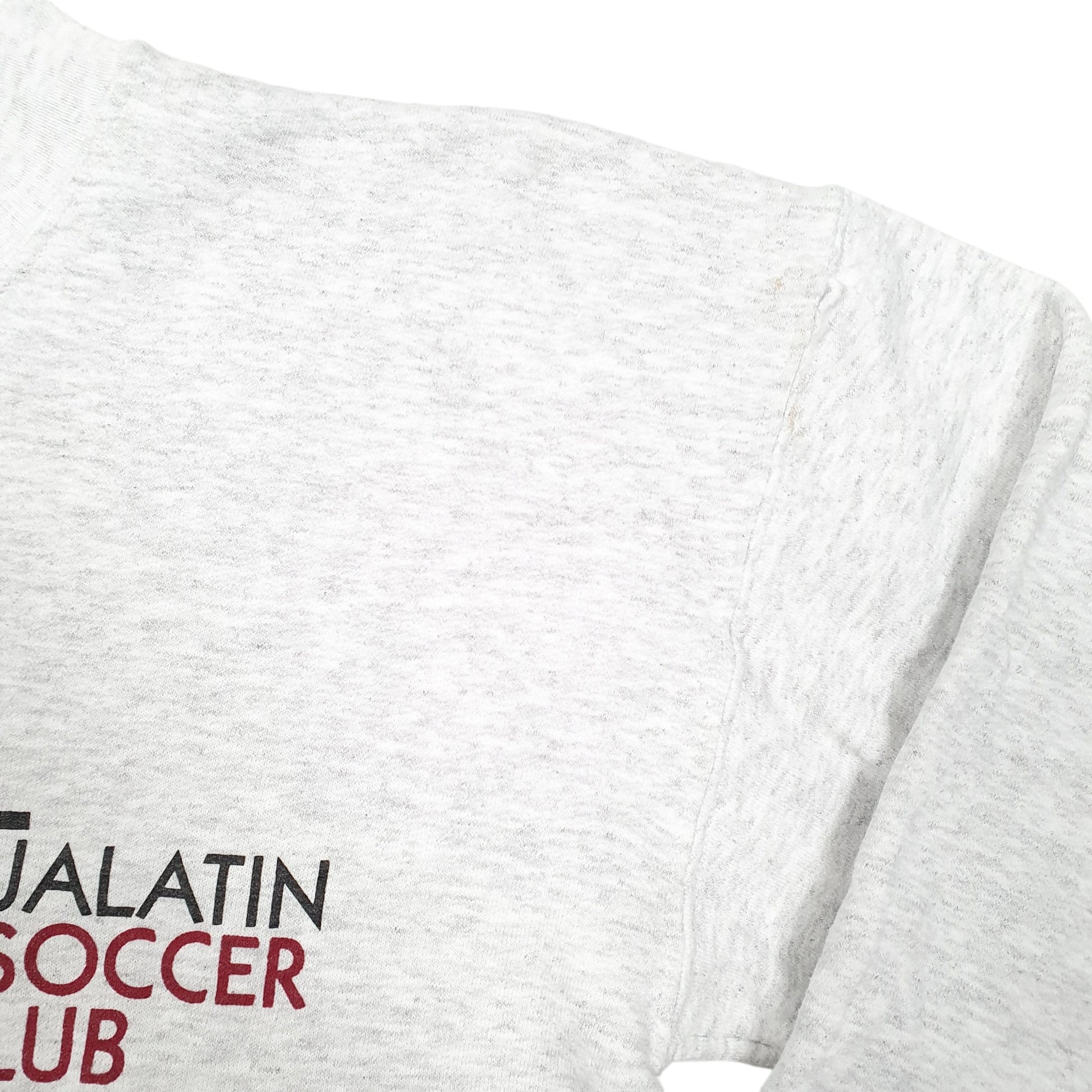 Mens Grey Hanes Tualatin Soccer Club Oregon USA Crewneck Jumper