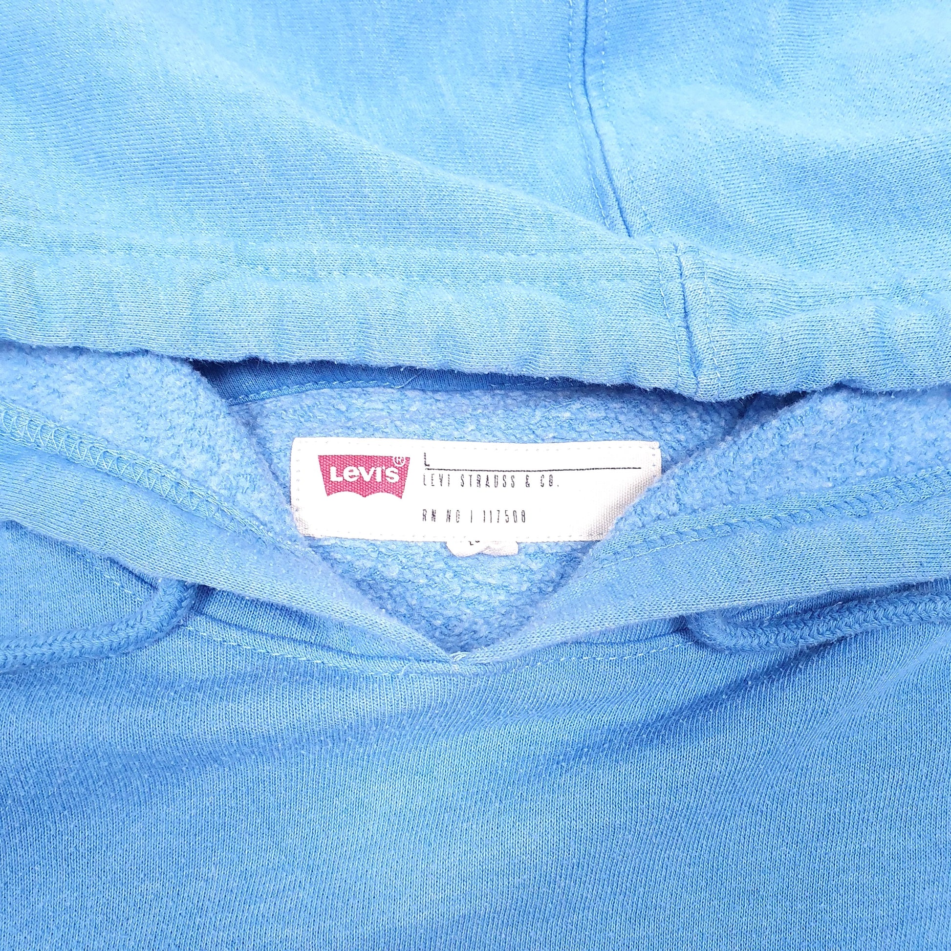 Mens Blue Levis  Hoodie Jumper