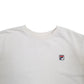 Womens White Fila  Crewneck Jumper