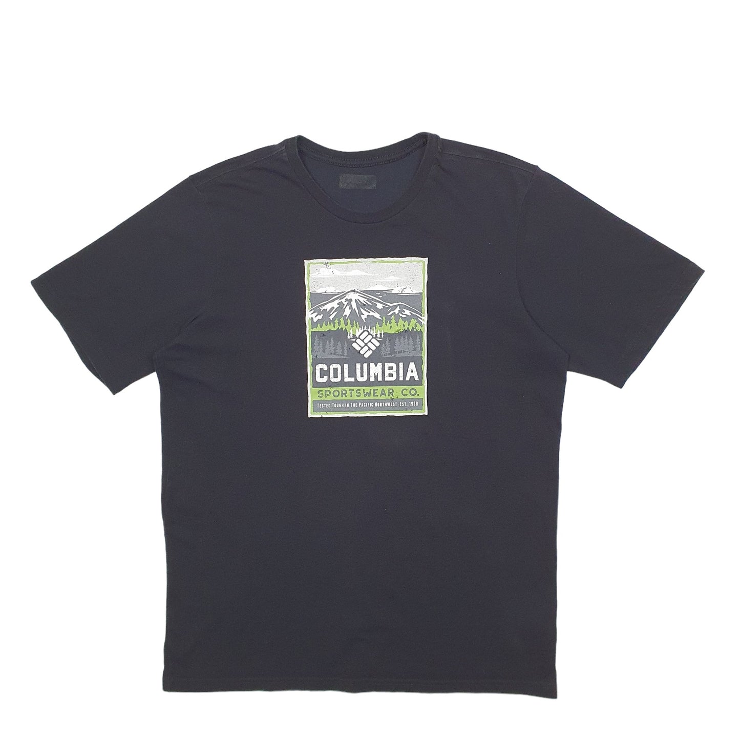 Mens Black Columbia Sportswear  Short Sleeve T Shirt