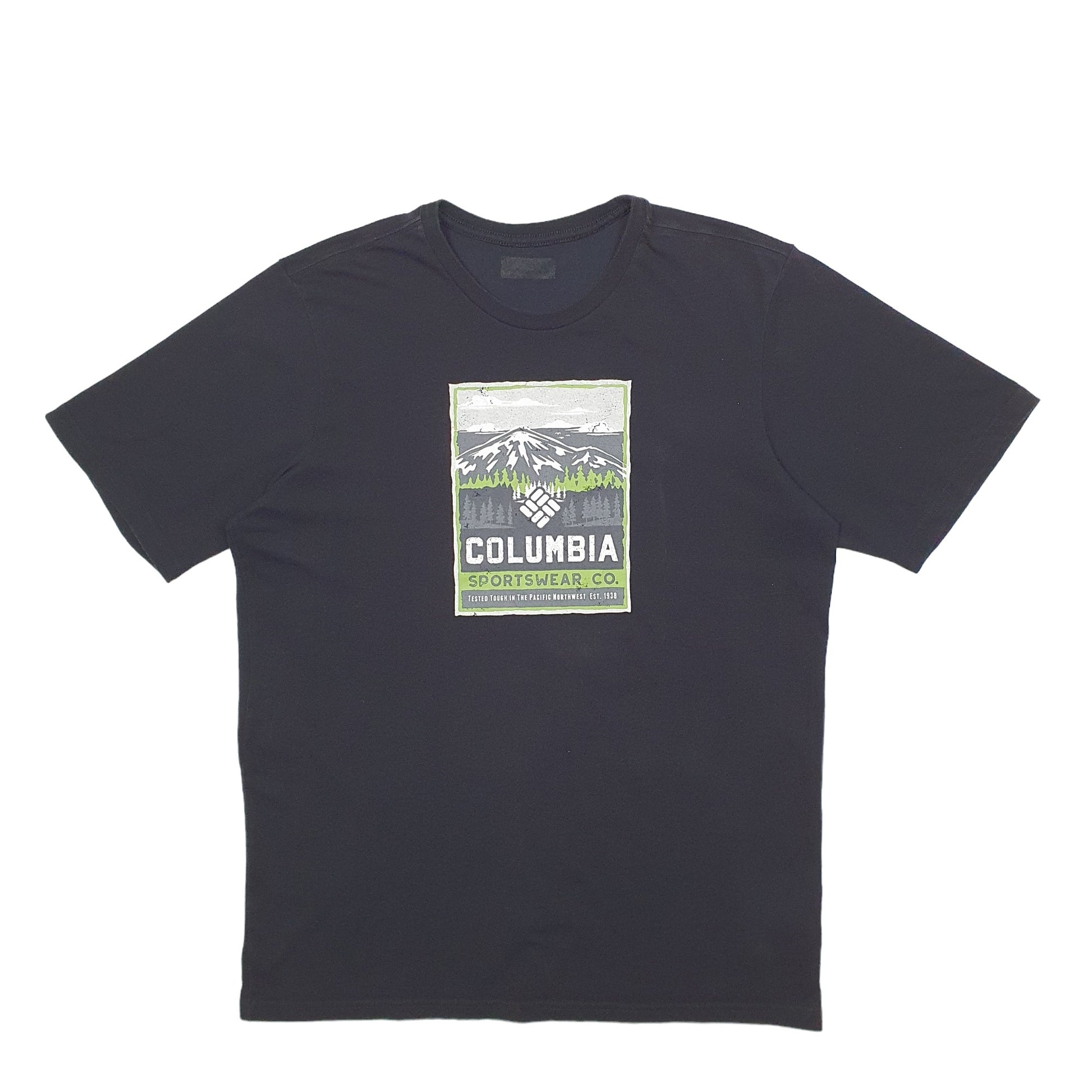 Mens Black Columbia Sportswear  Short Sleeve T Shirt