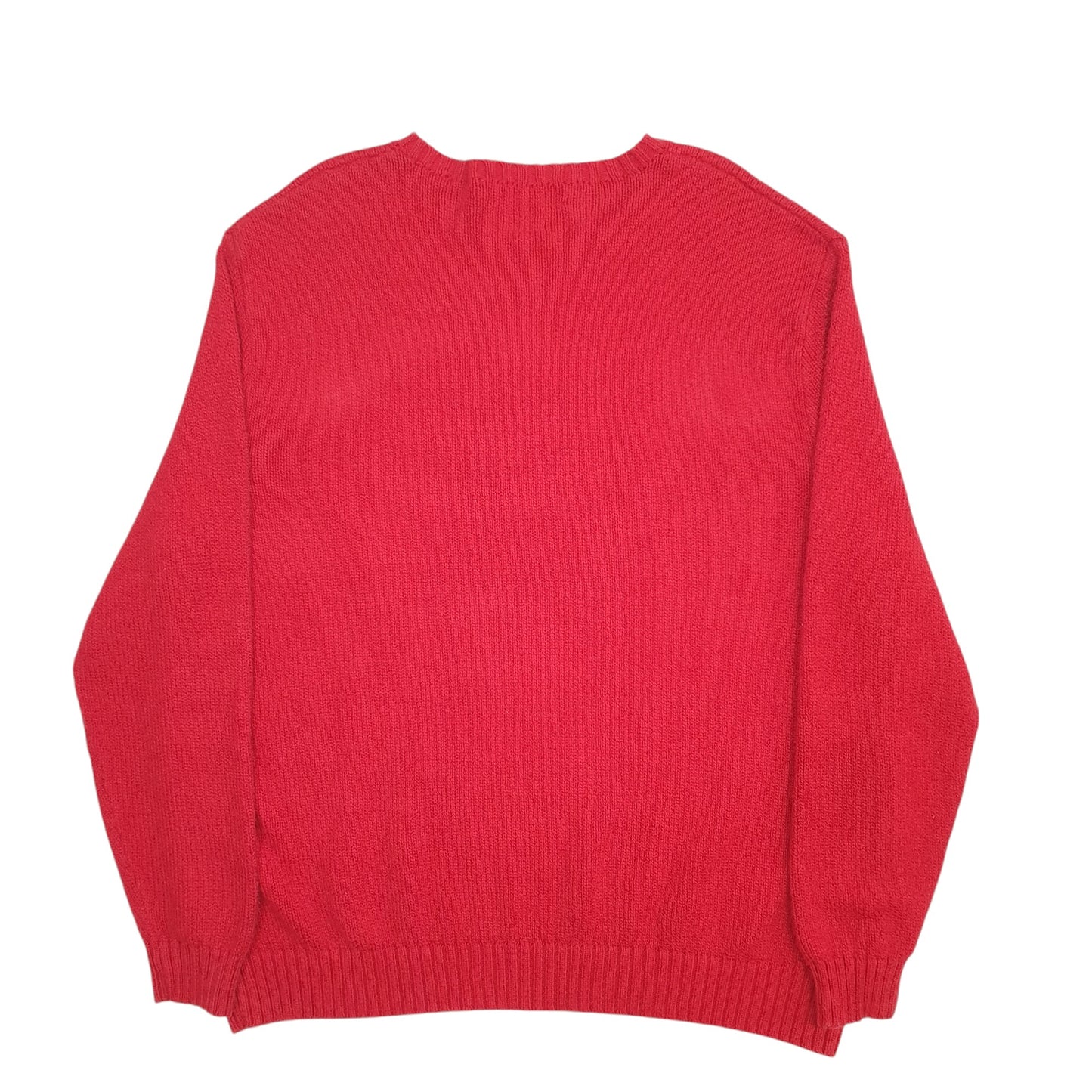 Womens Red Polo Ralph Lauren Knit Crewneck Jumper