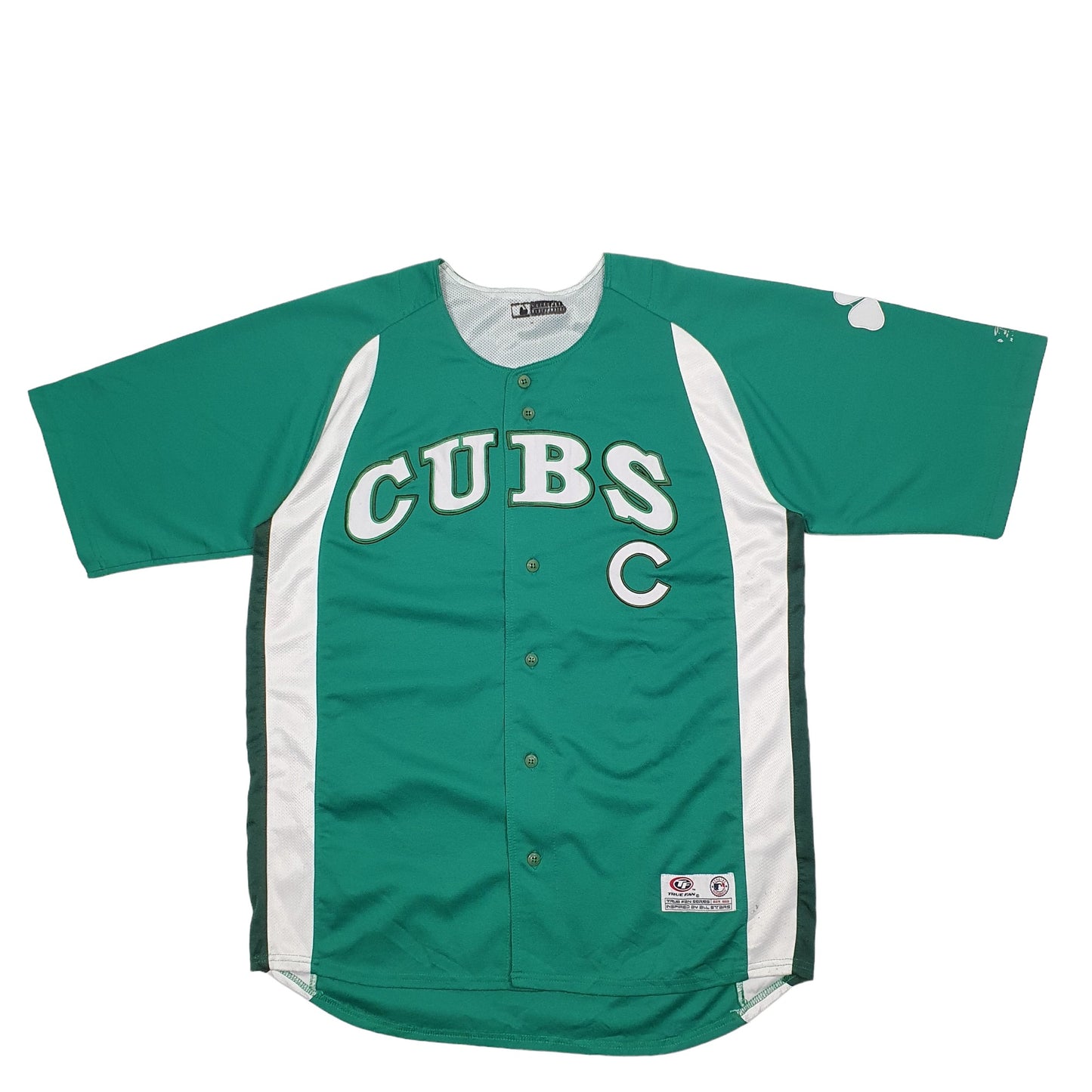 Mens Green MLB MLB Baseball Jersey Chicago Cubs Short Sleeve T Shirt
