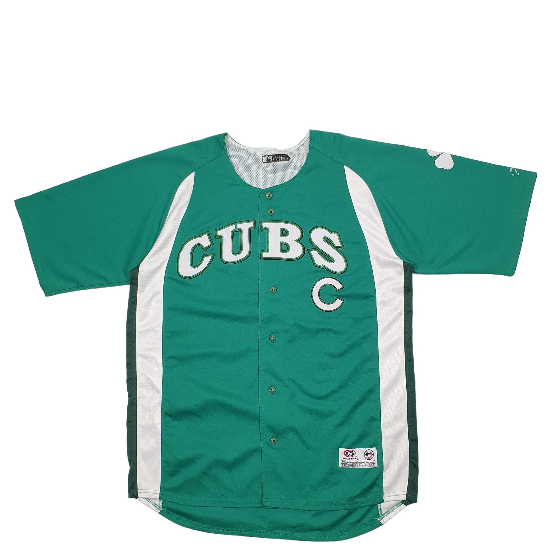 Mens Green MLB MLB Baseball Jersey Chicago Cubs Short Sleeve T Shirt