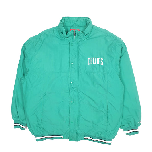 Mens Green Reebok NBA Boston Celtics Basketball Vintage 90s  Coat