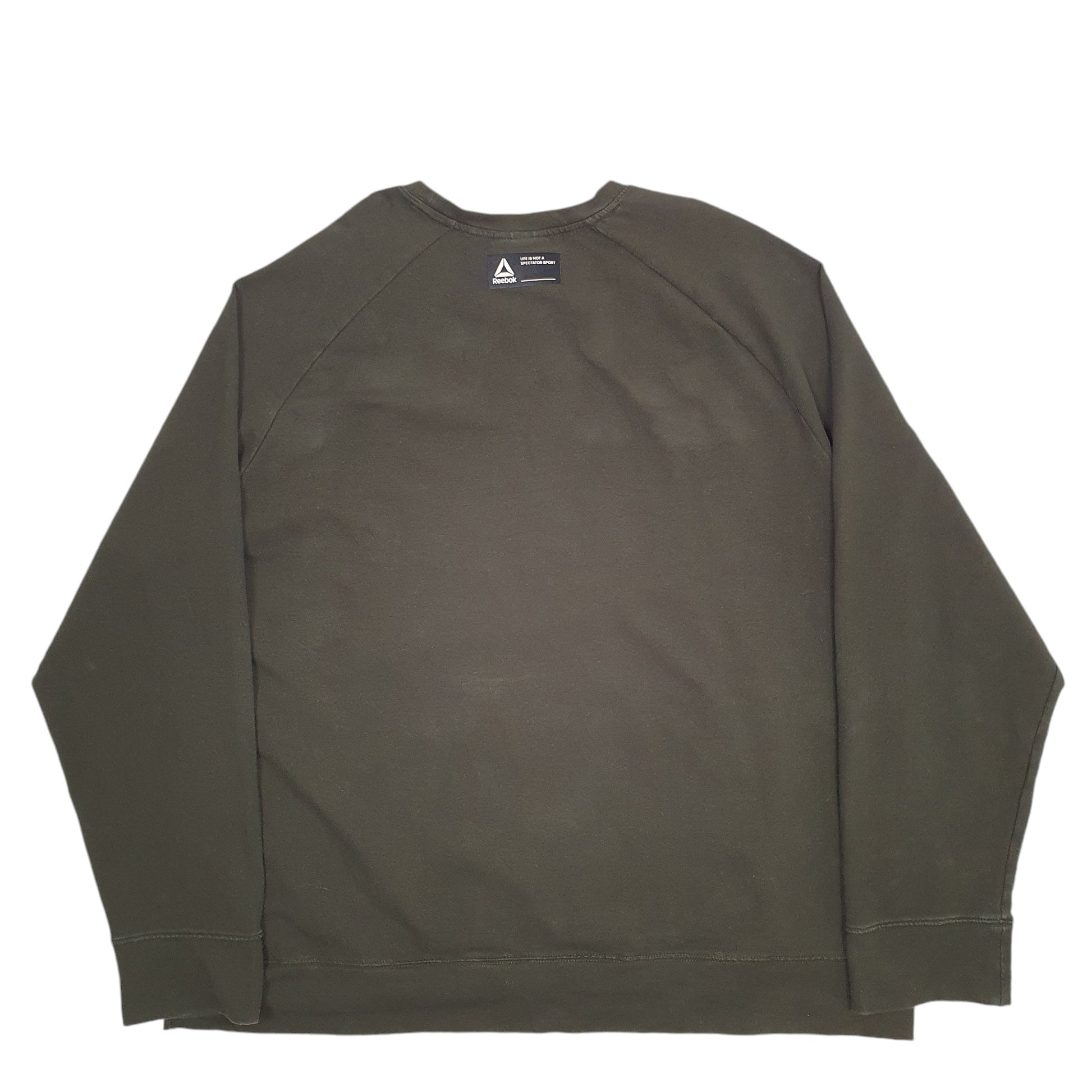 Mens Khaki Reebok  Crewneck Jumper