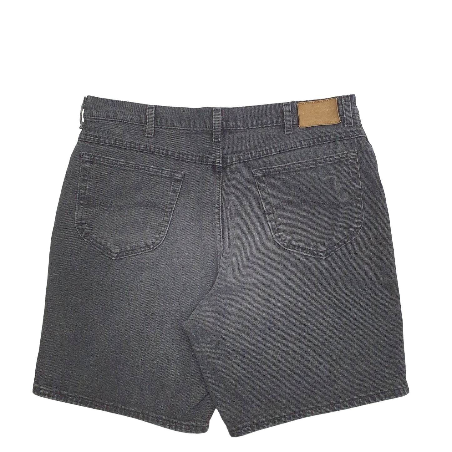 Mens Black Lee  Denim Shorts