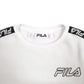 Mens White Fila Spellout Crewneck Jumper