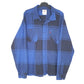 Mens Blue Levis Flannel Grunge Overshirt Shacket Long Sleeve Shirt