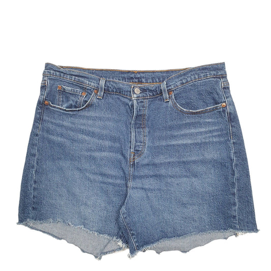 Womens Blue Levis 501 Jorts Denim Shorts