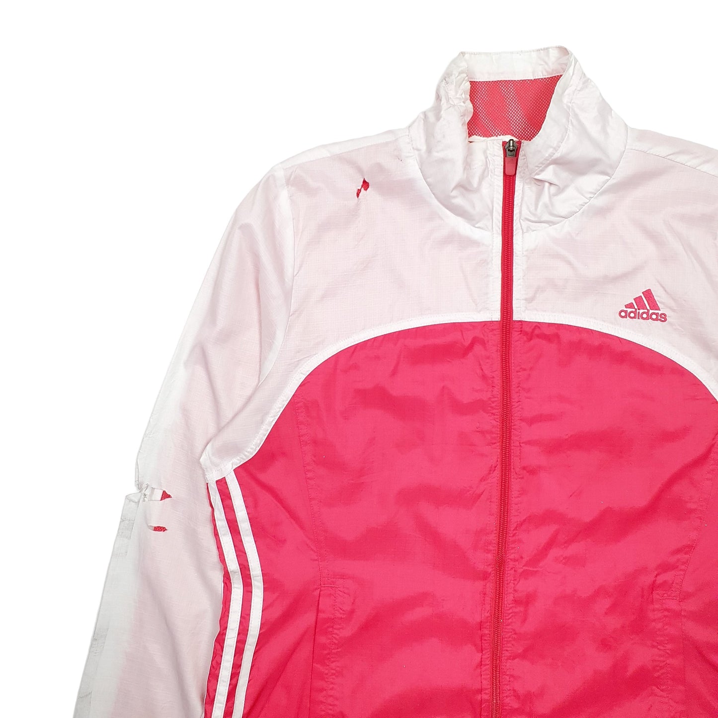 Womens Pink Adidas  Full Zip Jumper