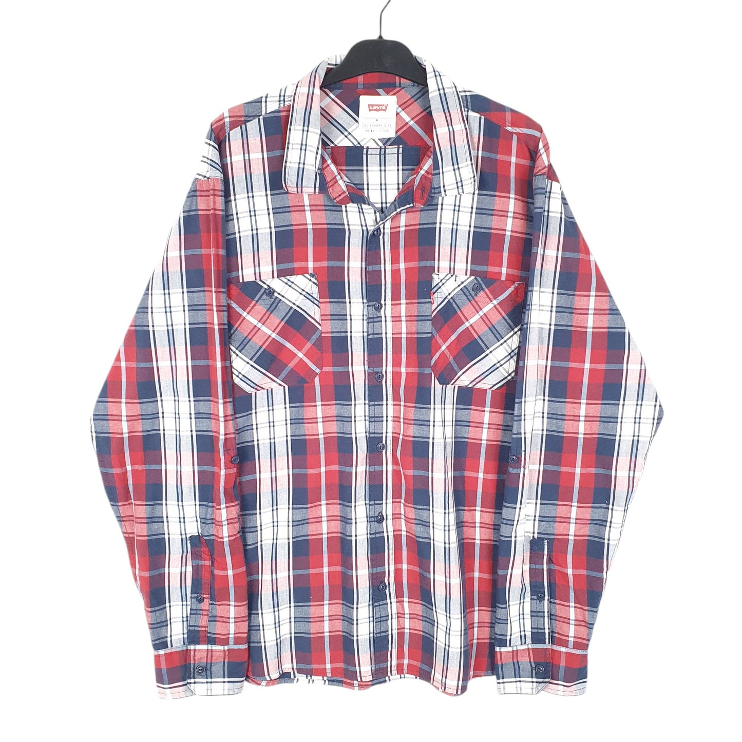 Mens Red Levis  Long Sleeve Shirt