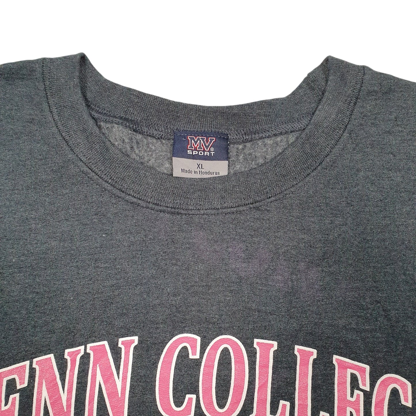 Mens Grey MV Sport Penn College Mom USA Crewneck Jumper