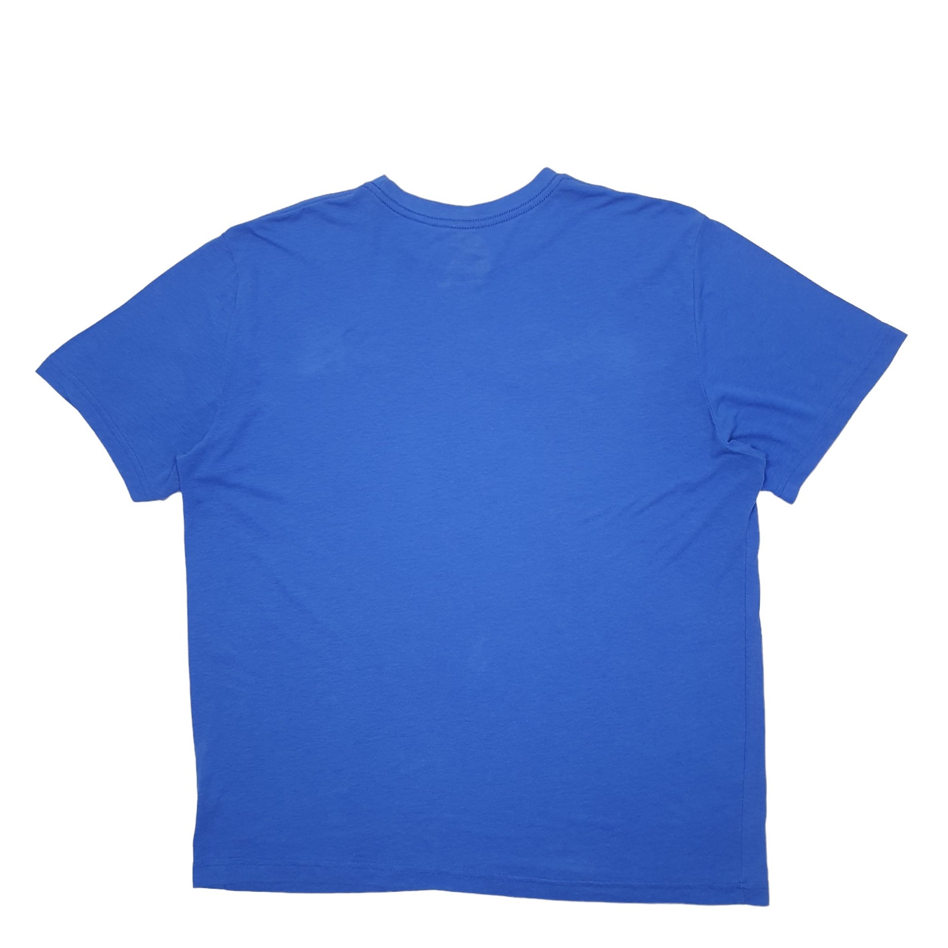 Mens Blue Nike Spellout Short Sleeve T Shirt