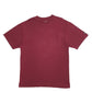 Mens Burgundy Dickies Pocket Short Sleeve T Shirt