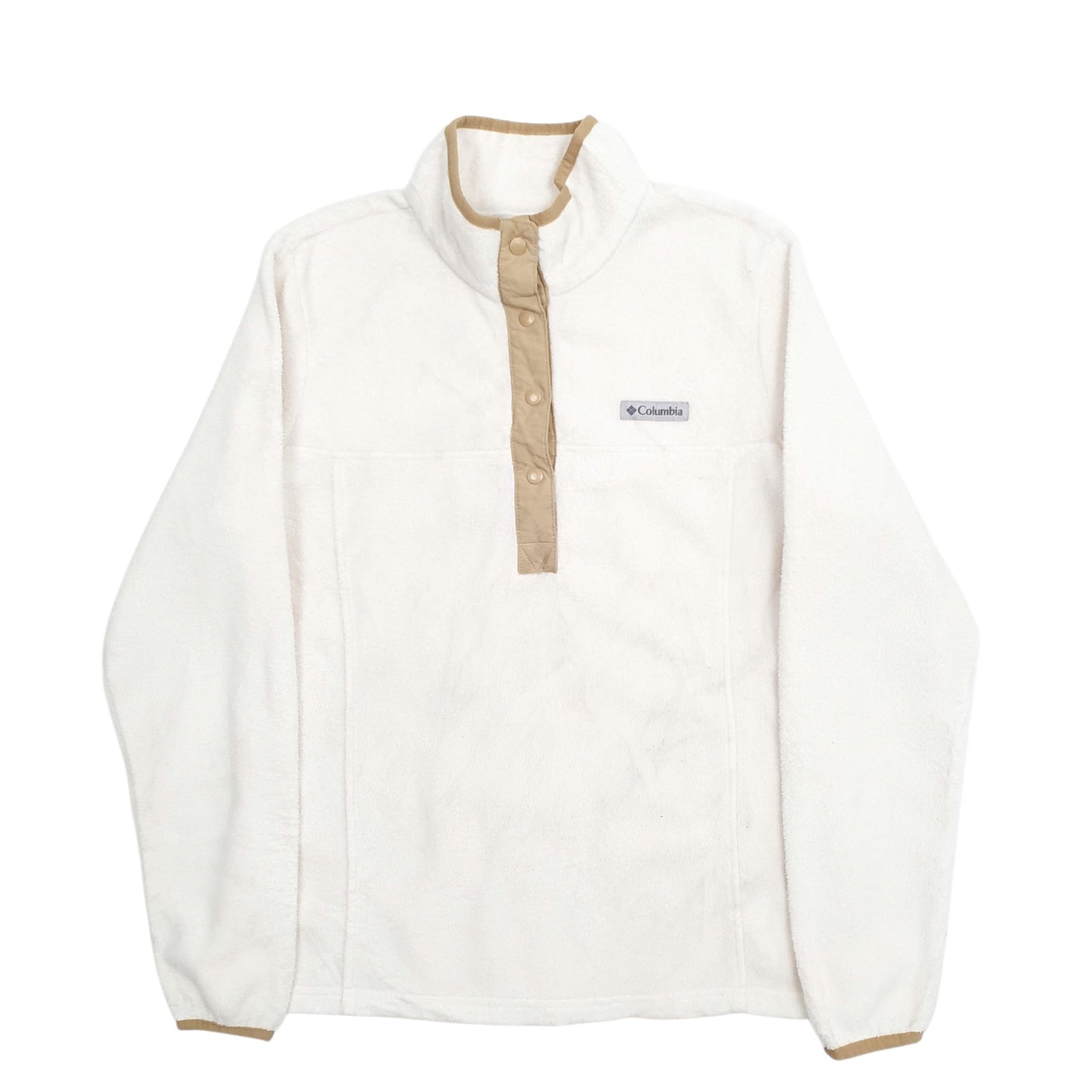 Womens Cream Columbia  Quarter Zip Jumper