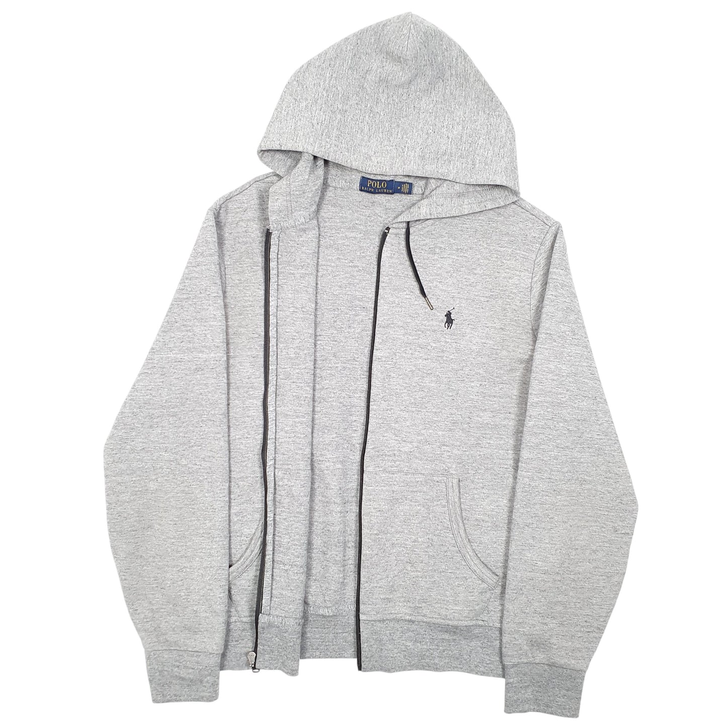Mens Grey Polo Ralph Lauren Hoodie Full Zip Jumper