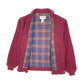 Mens Burgundy L.L.Bean Vintage 1970s 80s Cruiser Bomber Quarter Zip Coat